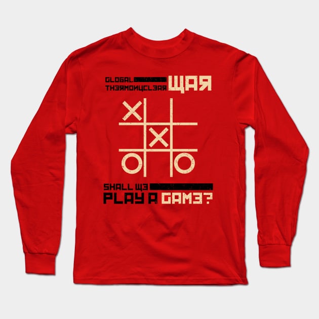 War Games Long Sleeve T-Shirt by fishbiscuit